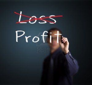 14369926-business-man-eliminate-loss-and-make-profit